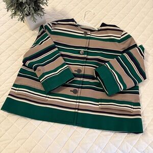 Talbots Multicolor Striped Blazer